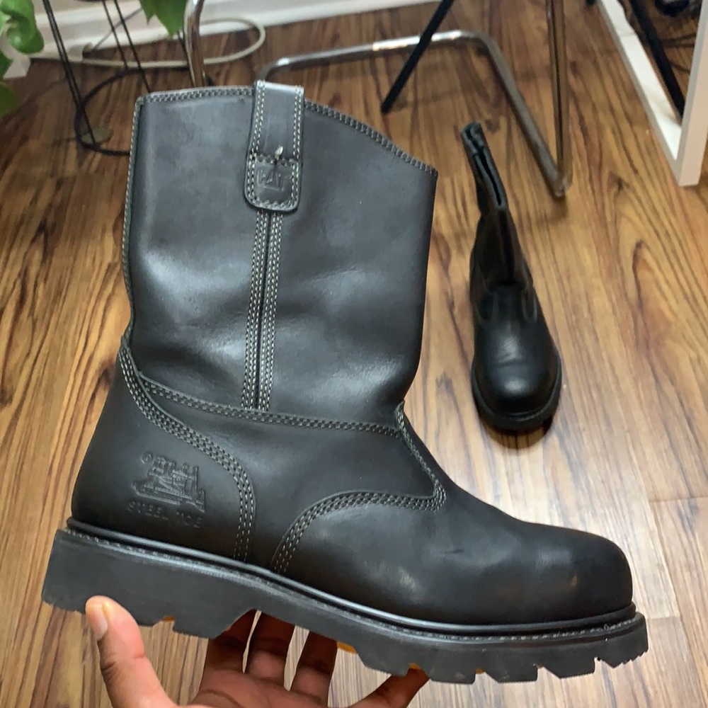 Caterpillar Wellington Steel Toe Work Boots (11)